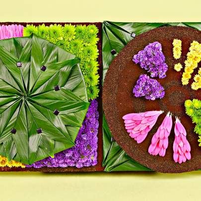 Colorful pizzas