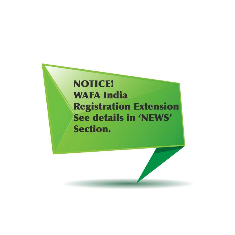WAFA Extension Notice