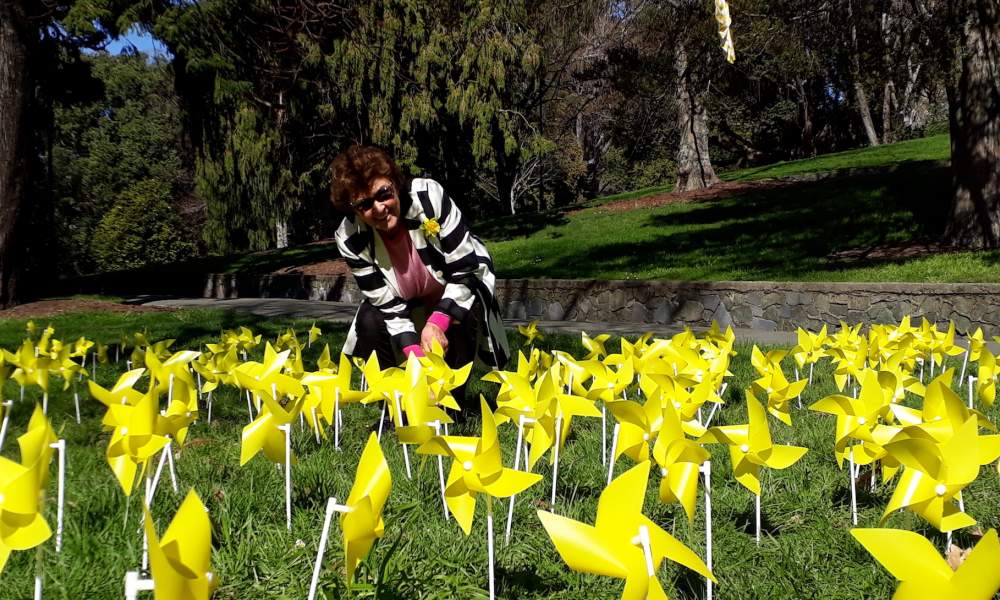 Helping with Daffodil Day in Nelson