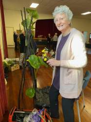 Jeanette working on design