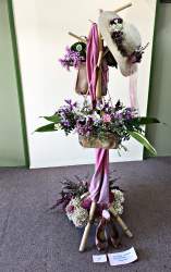 Gisborne Floral Art Club Design  'Tan and Pink'.JPG